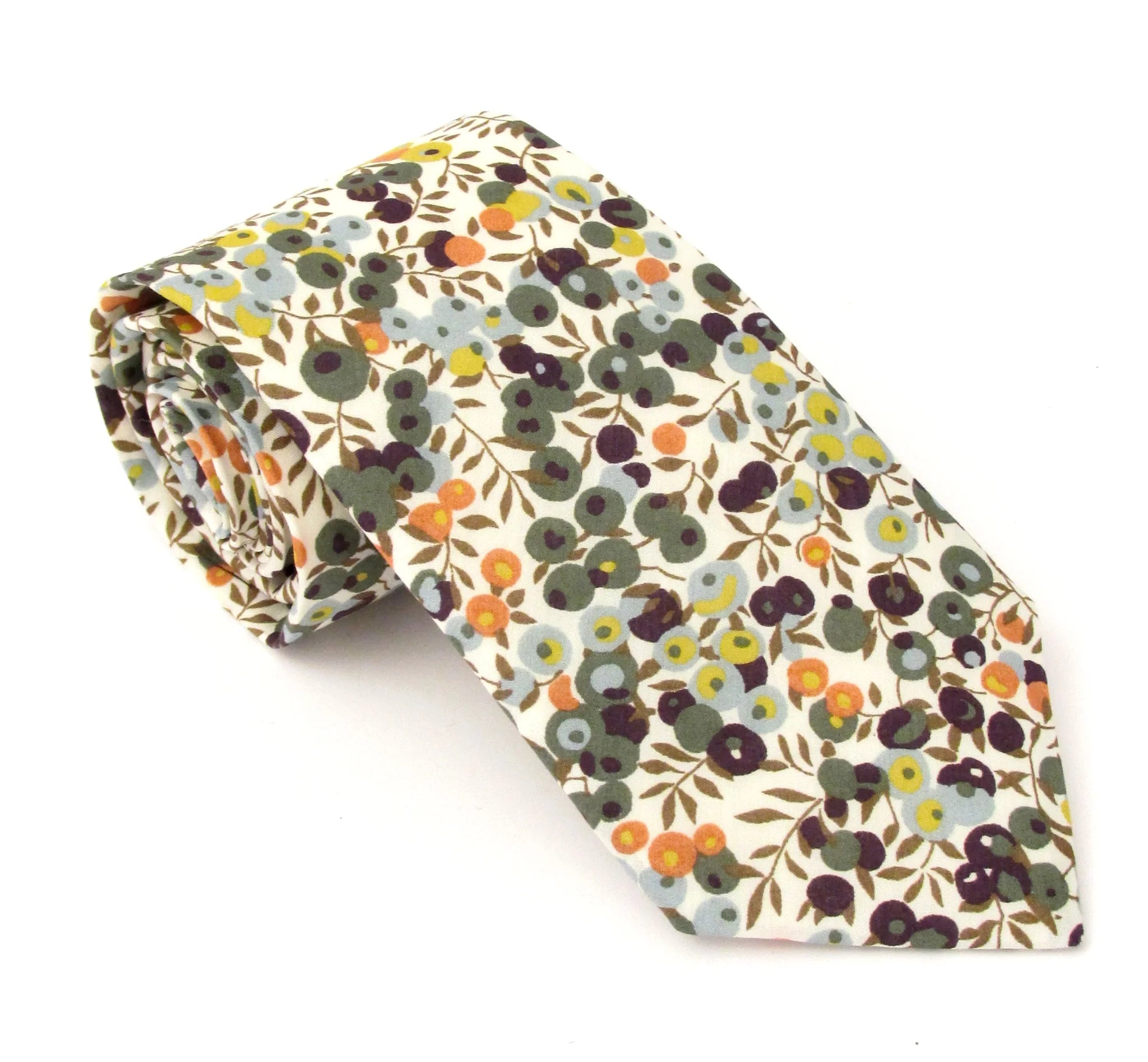 Liberty Fabric Cotton Tie - Wiltshire Bud Green