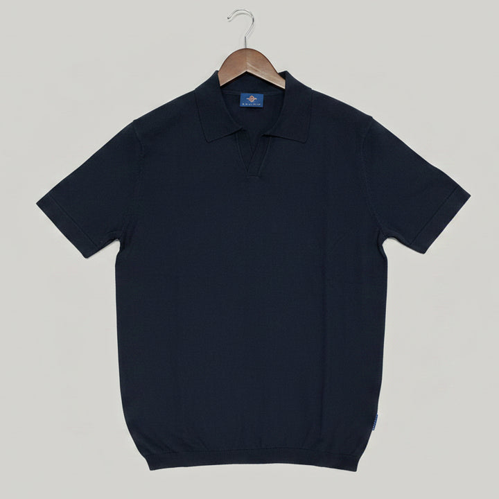 Baileys Knitted V-Collar Polo Shirt