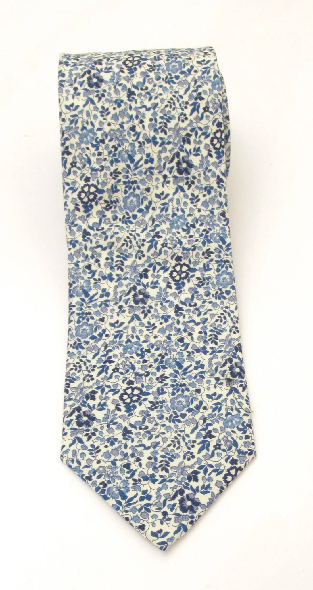 Liberty Fabric Cotton Tie - Katie & Millie Blue by Van Buck