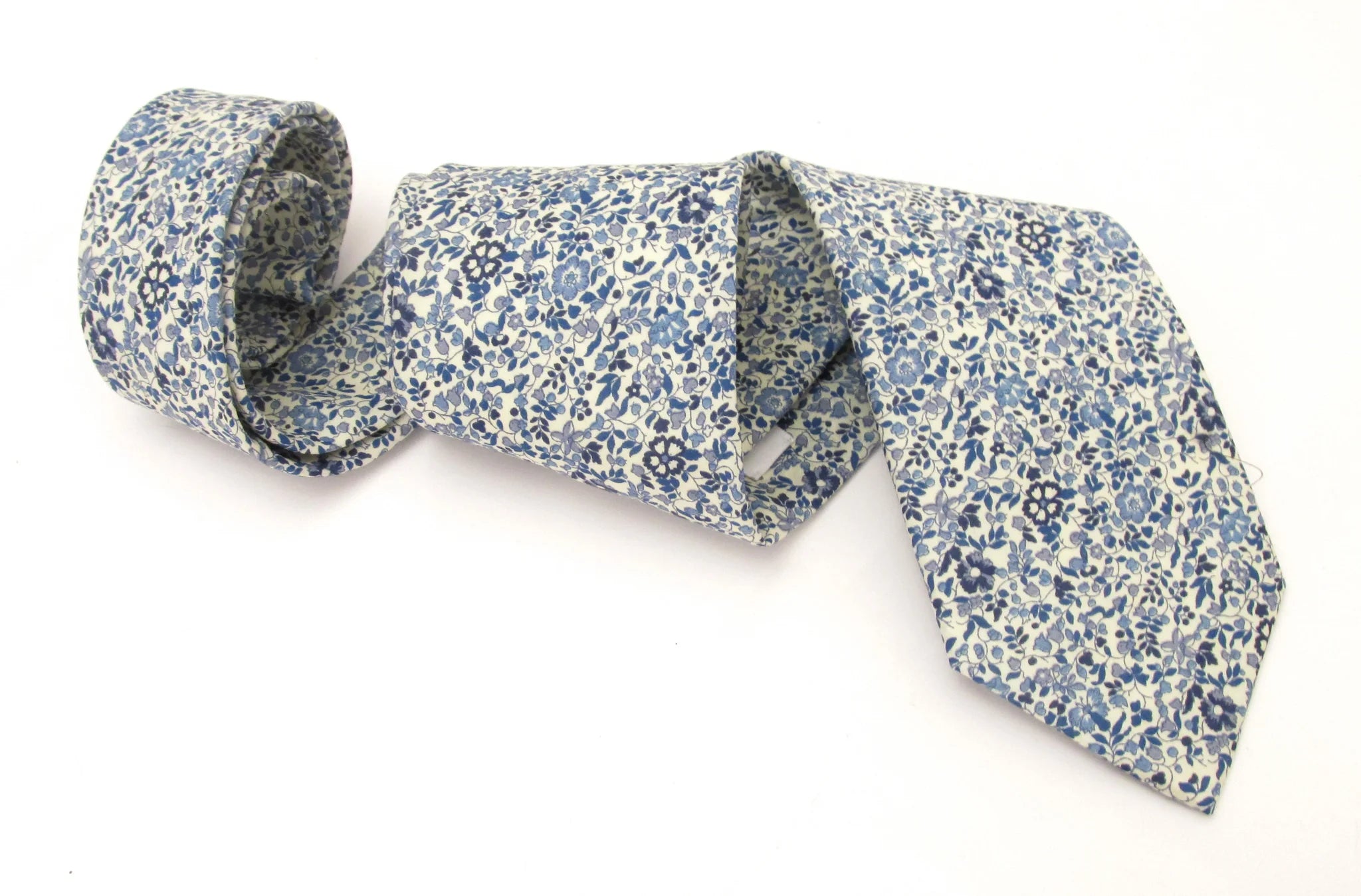 Liberty Fabric Cotton Tie - Katie & Millie Blue by Van Buck