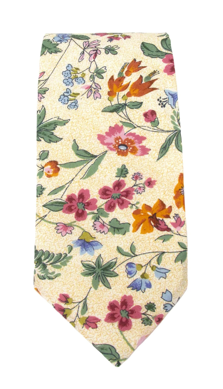 Liberty Fabric Cotton Tie - Isolde
