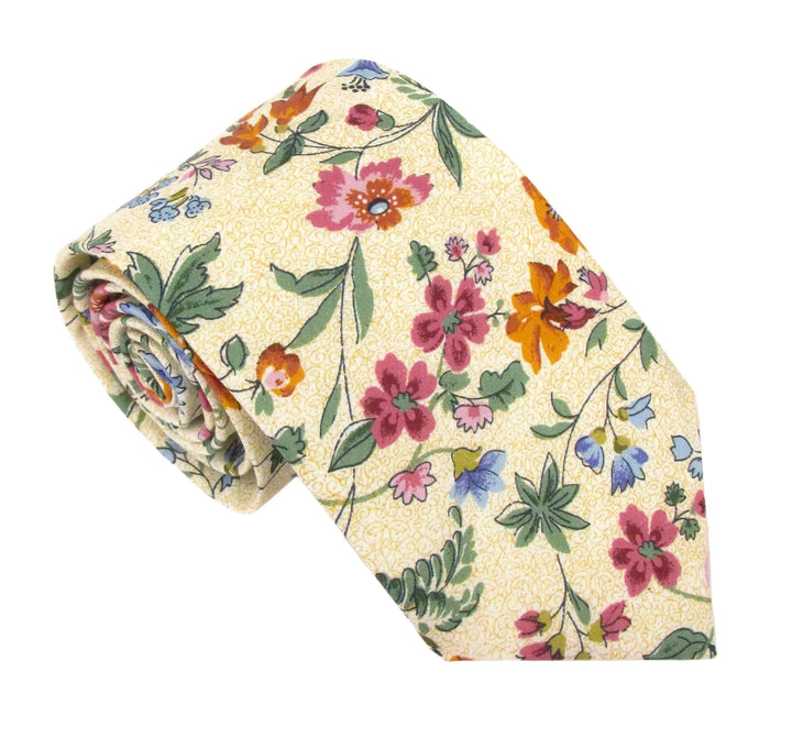Liberty Fabric Cotton Tie - Isolde