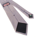 Italian Printed Silk Blue & Brown Dachshund Dog Tie