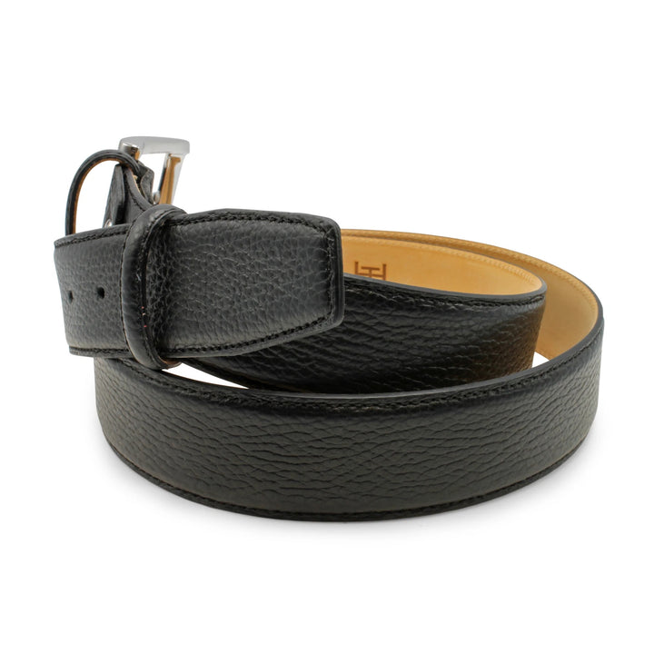 Huxley Tanner "Johnson" Cervo Texture Mottled Leather Belt