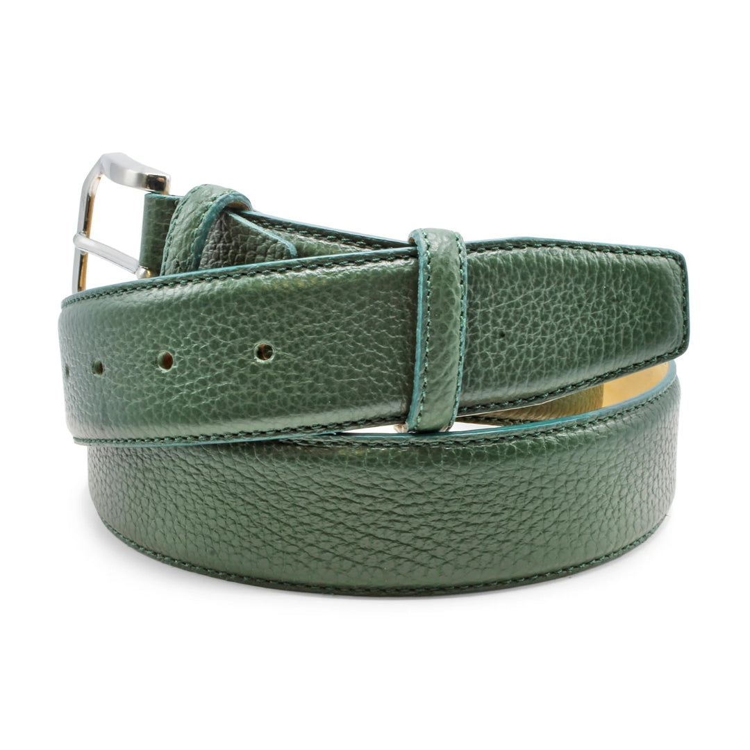 Huxley Tanner "Johnson" Cervo Texture Mottled Leather Belt