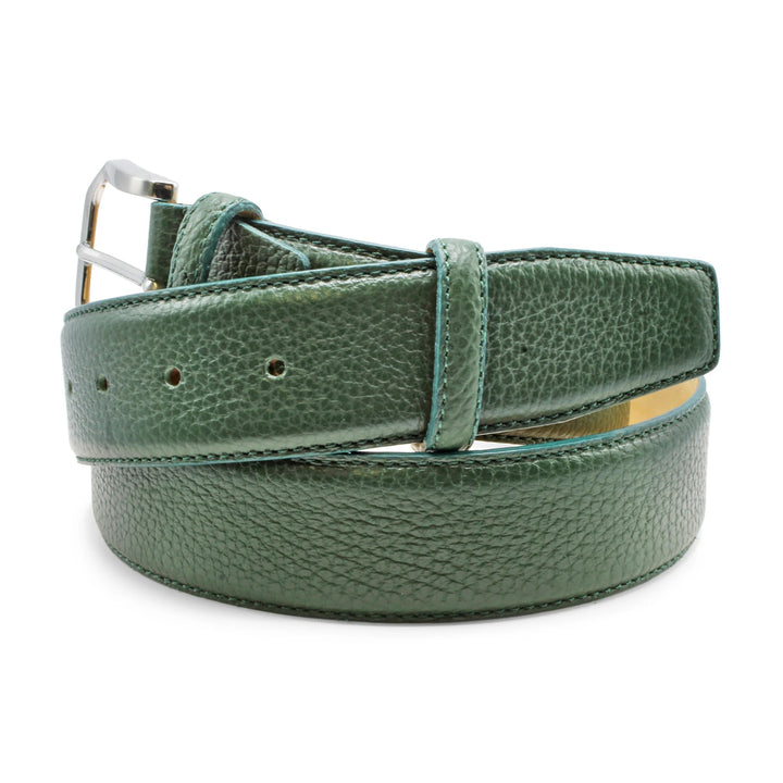 Huxley Tanner "Johnson" Cervo Texture Mottled Leather Belt