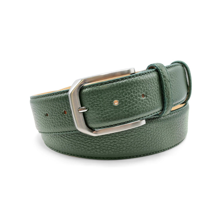 Huxley Tanner "Johnson" Cervo Texture Mottled Leather Belt