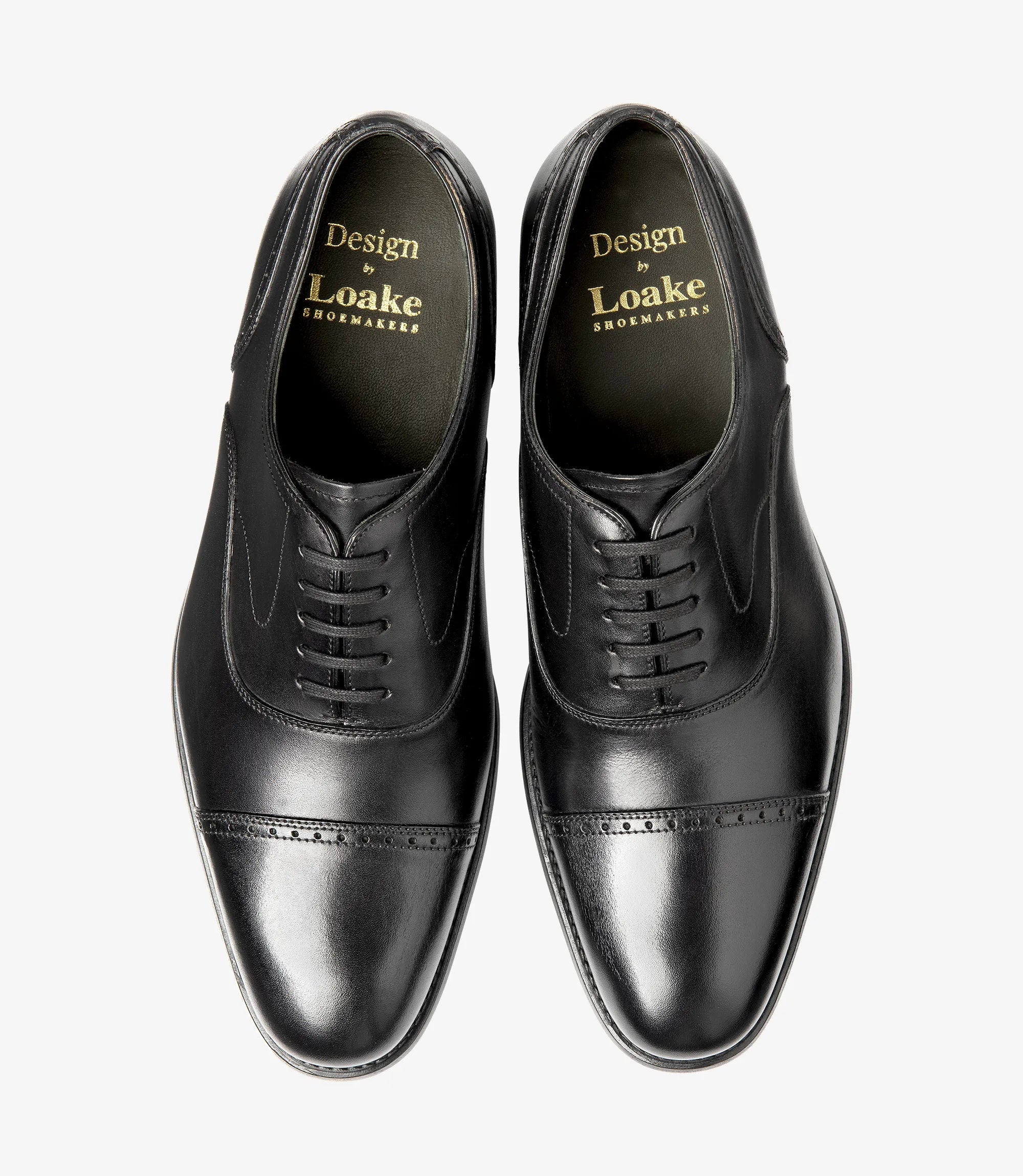 Loake Hughes Hand Painted Punched Toecap Shoes