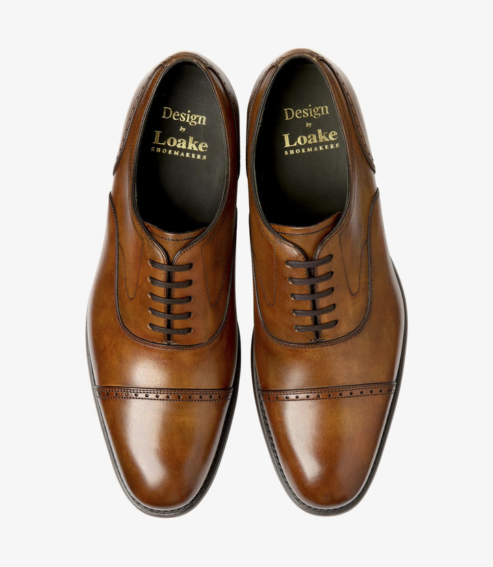 Loake Hughes Hand Painted Punched Toecap Shoes