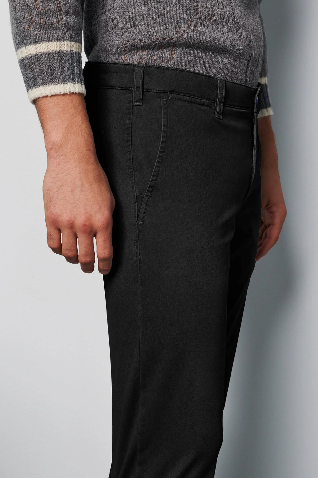 Meyer 6001 Regular Chinos - Black