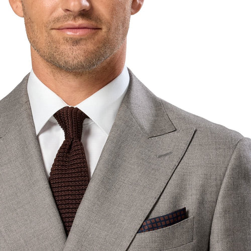 Benetti Marco Double Breast Suit Jacket - Taupe