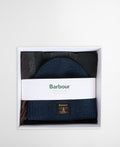 Barbour Westerdale Beanie & Scarf Gift Set - Navy/Grey
