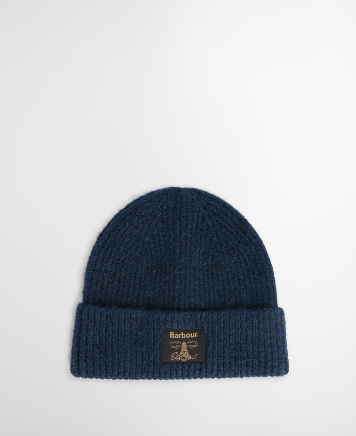 Barbour Westerdale Beanie &amp; Scarf Gift Set - Navy/Grey