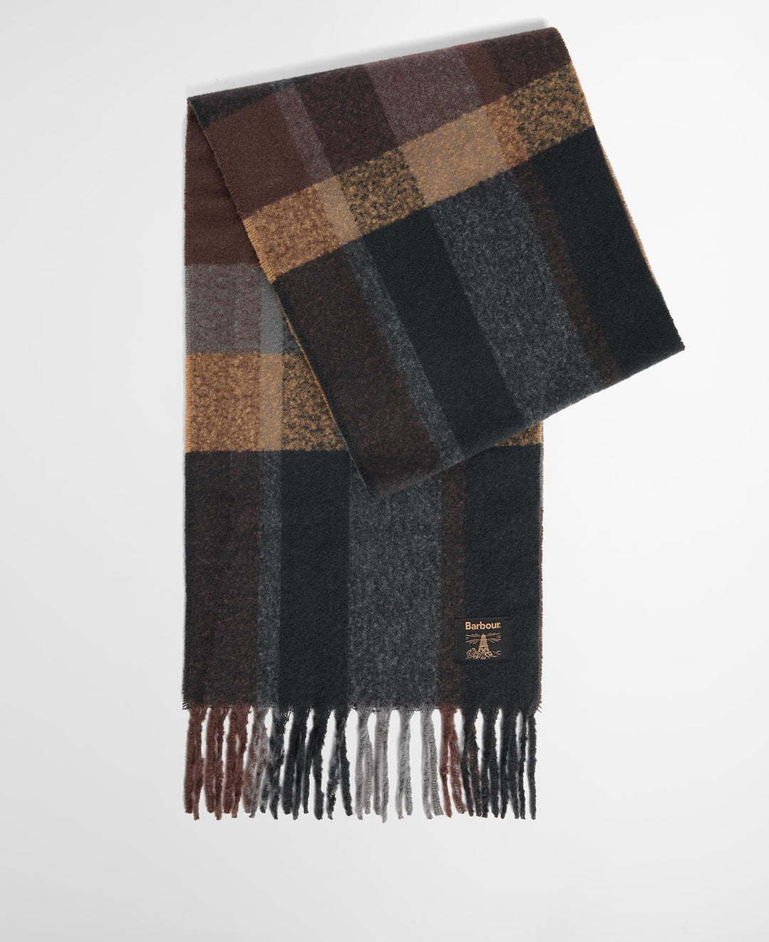 Barbour Westerdale Beanie &amp; Scarf Gift Set - Navy/Grey
