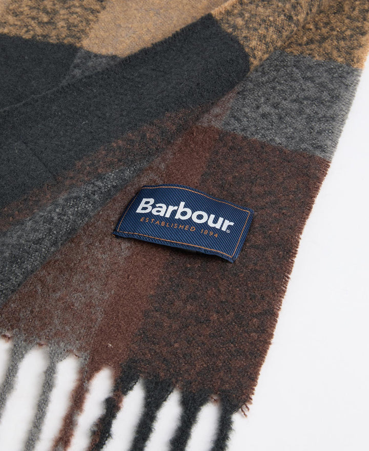 Barbour Westerdale Beanie &amp; Scarf Gift Set - Navy/Grey