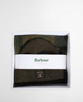 Barbour Westerdale Beanie & Scarf Gift Set - Olive/Navy