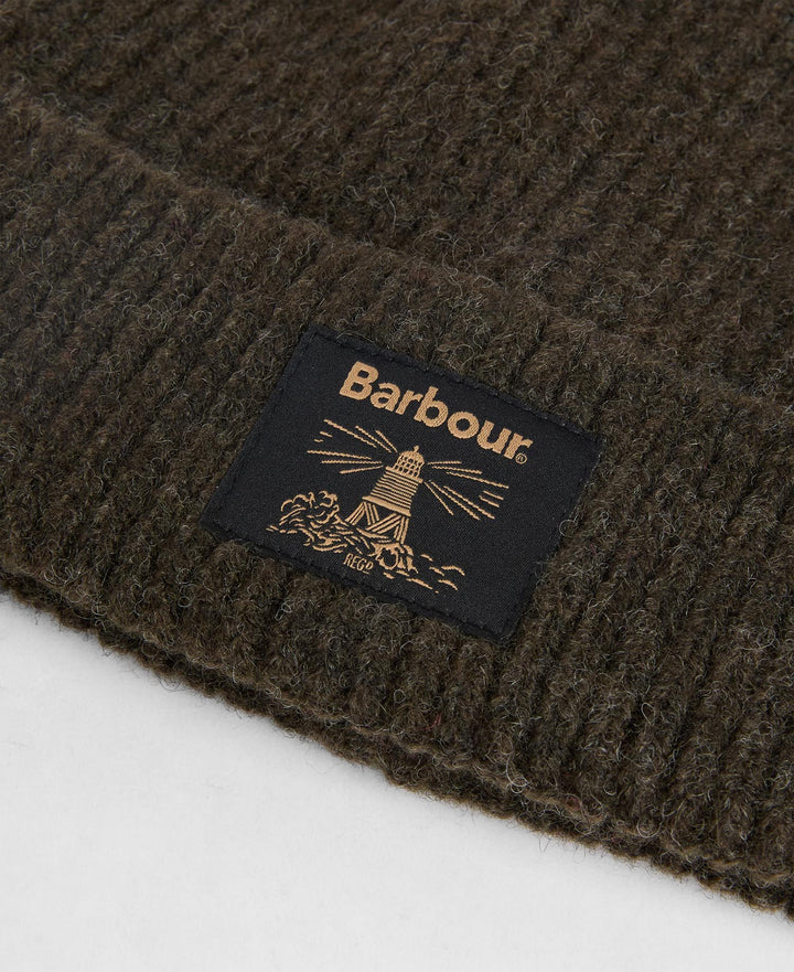 Barbour Westerdale Beanie &amp; Scarf Gift Set - Olive/Navy