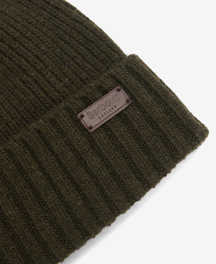 Barbour Carlton Beanie Hat - Dark Green