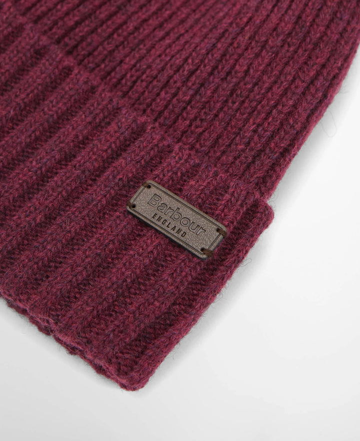 Barbour Carlton Beanie Hat - Burgundy