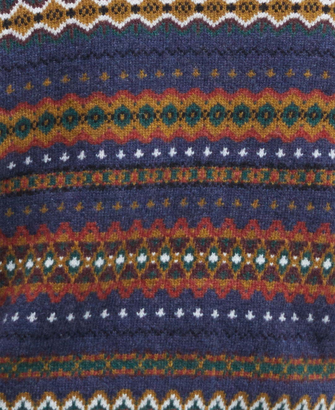 Barbour Case Fairisle Crew Neck Sweater - Navy Marl