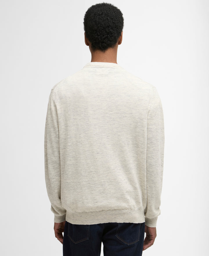 Barbour Flaxby Linen Blend Crew Neck Jumper