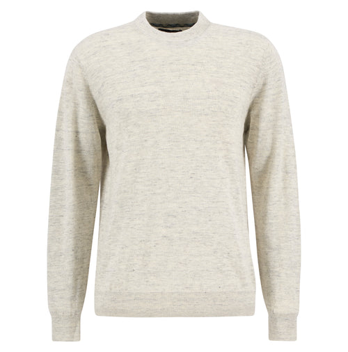Barbour Flaxby Linen Blend Crew Neck Jumper