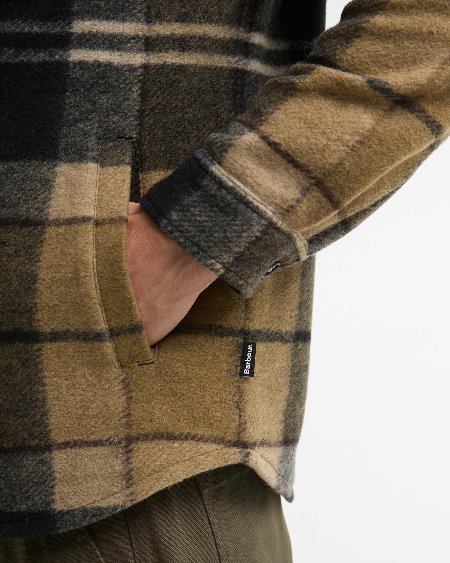 Barbour Woodlane Brushed Check Overshirt - Birchwood Dress Tartan