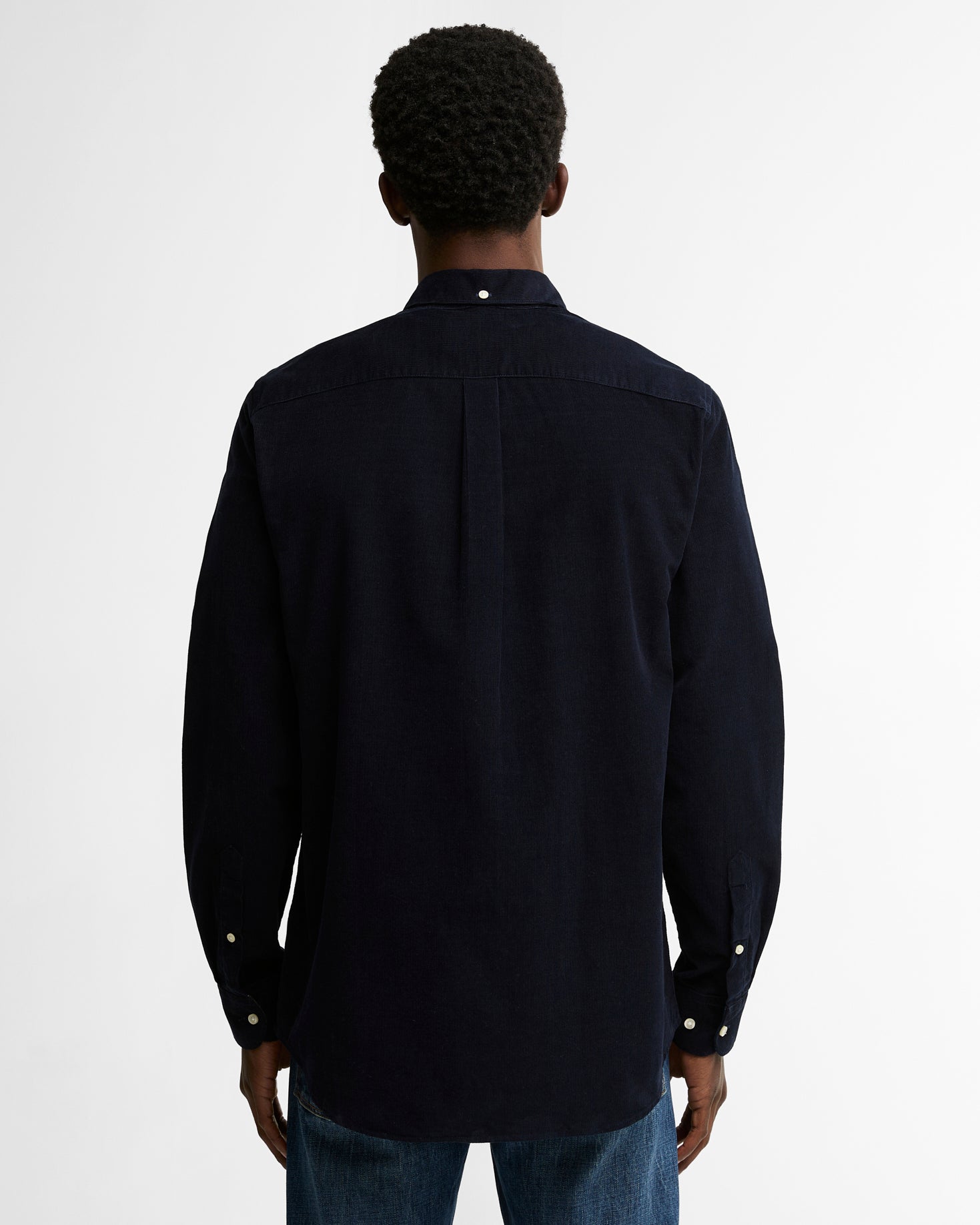 Barbour Ramsey Tailored Cord Shirt - Navy