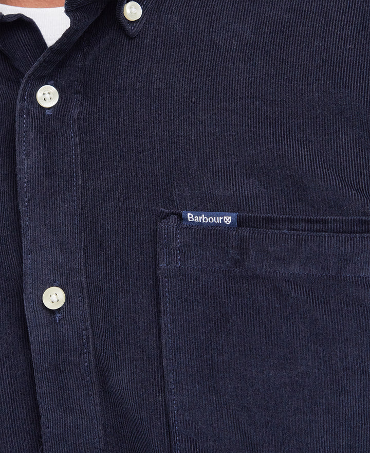 Barbour Ramsey Tailored Cord Shirt - Navy
