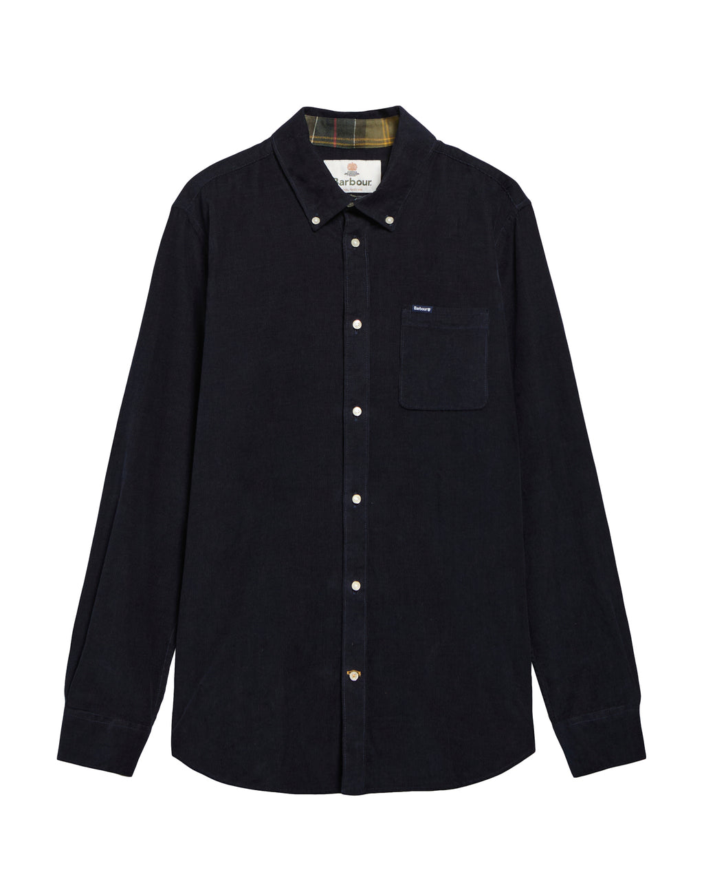 Barbour Ramsey Tailored Cord Shirt - Navy