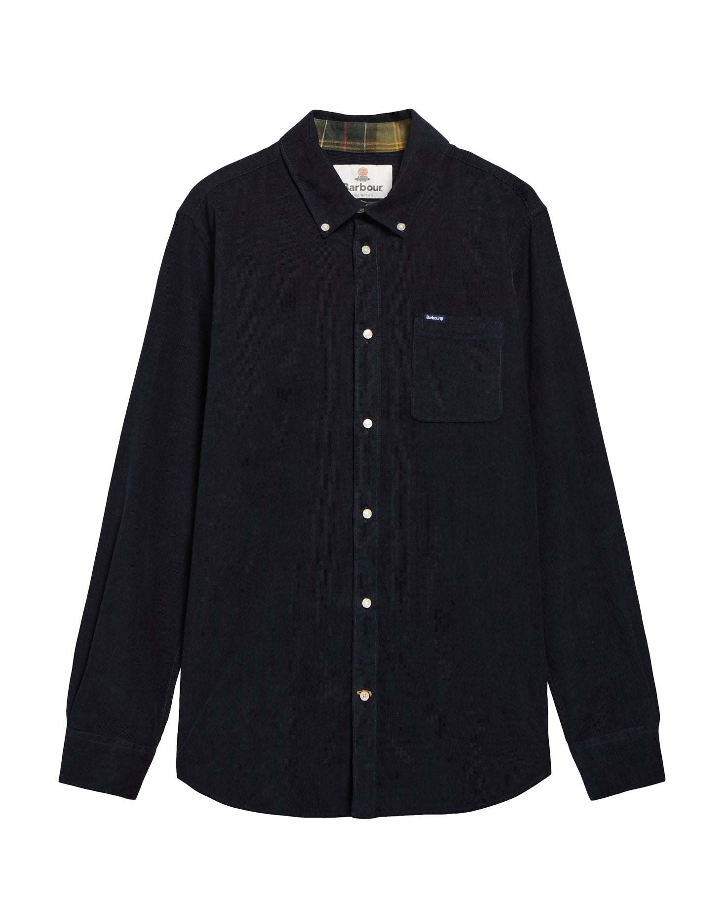 Barbour Ramsey Tailored Cord Shirt - Navy