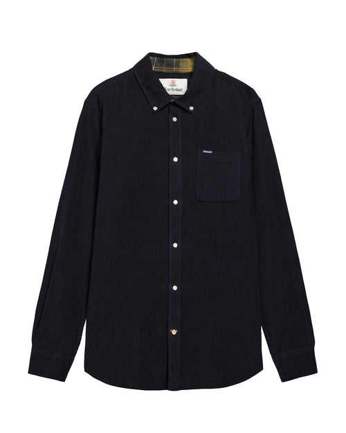 Barbour Ramsey Tailored Cord Shirt - Navy
