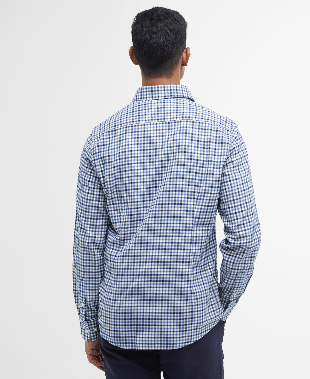Barbour Finkle Tailored Gingham Shirt - Navy