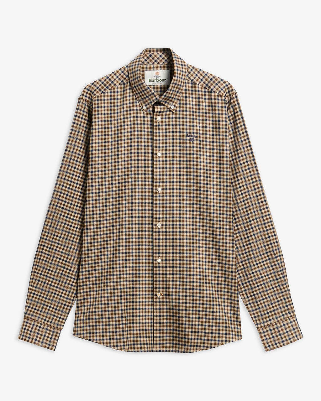 Barbour Finkle Tailored Gingham Shirt - Dark Sand