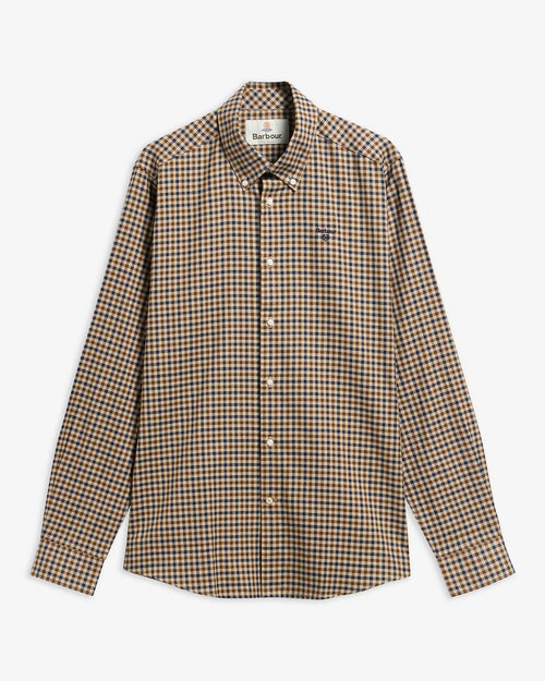 Barbour Finkle Tailored Gingham Shirt - Dark Sand