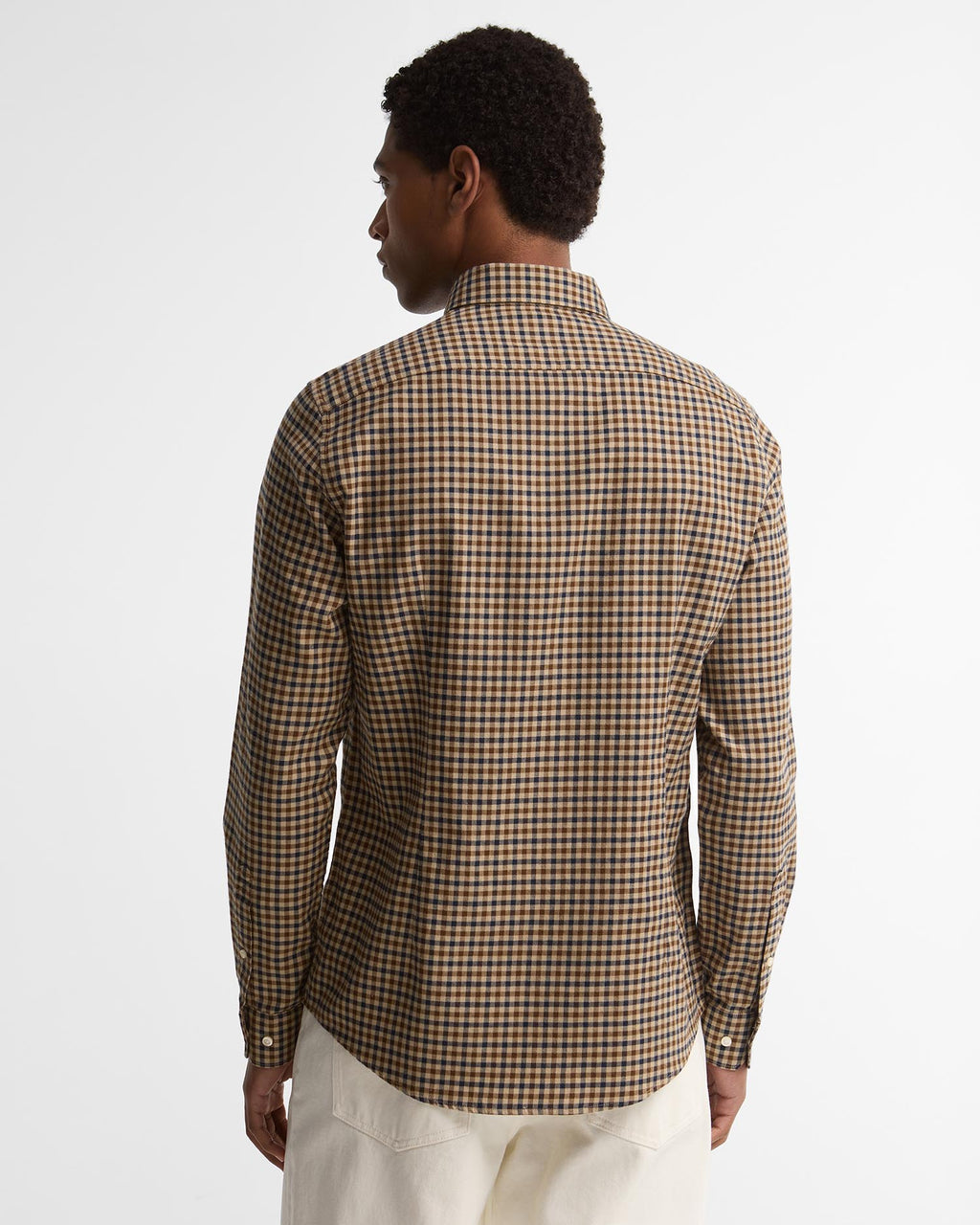 Barbour Finkle Tailored Gingham Shirt - Dark Sand