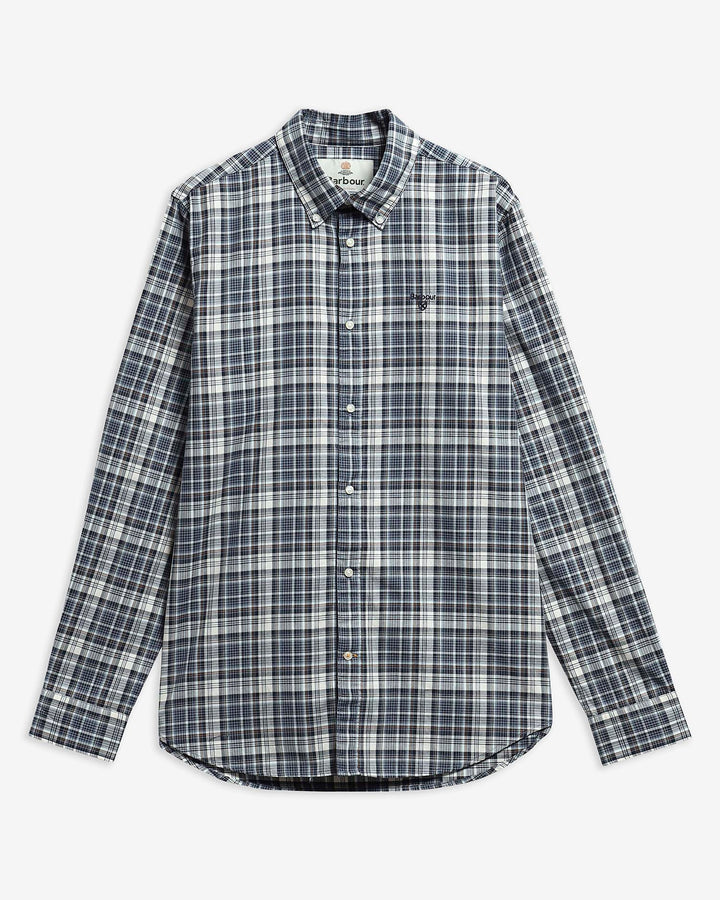 Barbour Mosswood Tailored Fit Checked Shirt - Navy