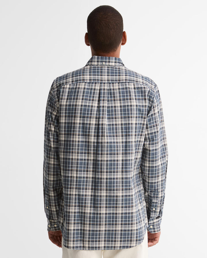 Barbour Mosswood Tailored Fit Checked Shirt - Navy