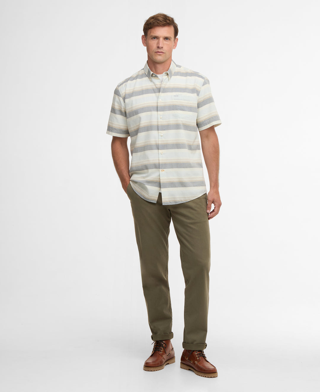 Barbour Chathill Striped Regular Short Sleeve Shirt