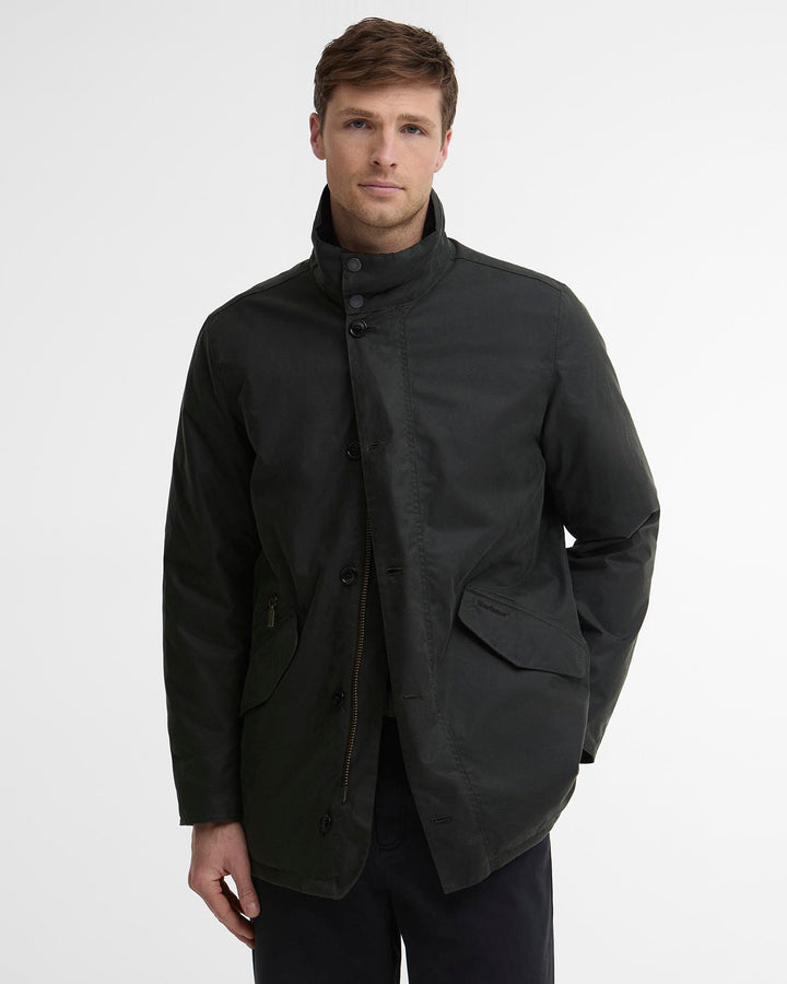 Barbour Modern Powell Wax Jacket - Sage