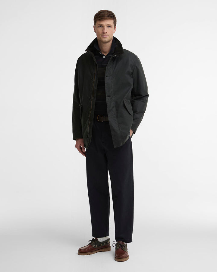Barbour Modern Powell Wax Jacket - Sage
