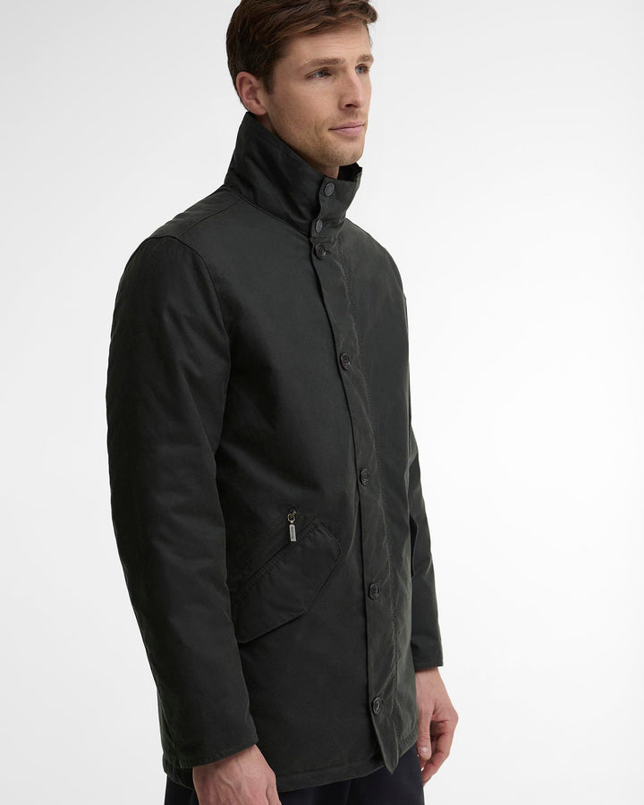 Barbour Modern Powell Wax Jacket - Sage