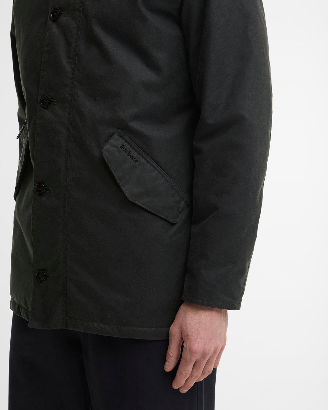 Barbour Modern Powell Wax Jacket - Sage