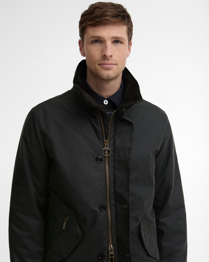 Barbour Modern Powell Wax Jacket - Sage