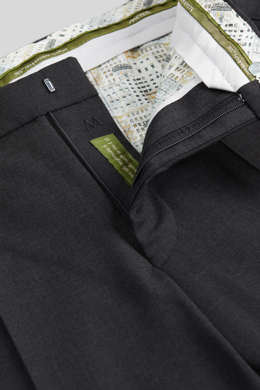 Meyer Roma 344 Wool Blend Formal Trousers