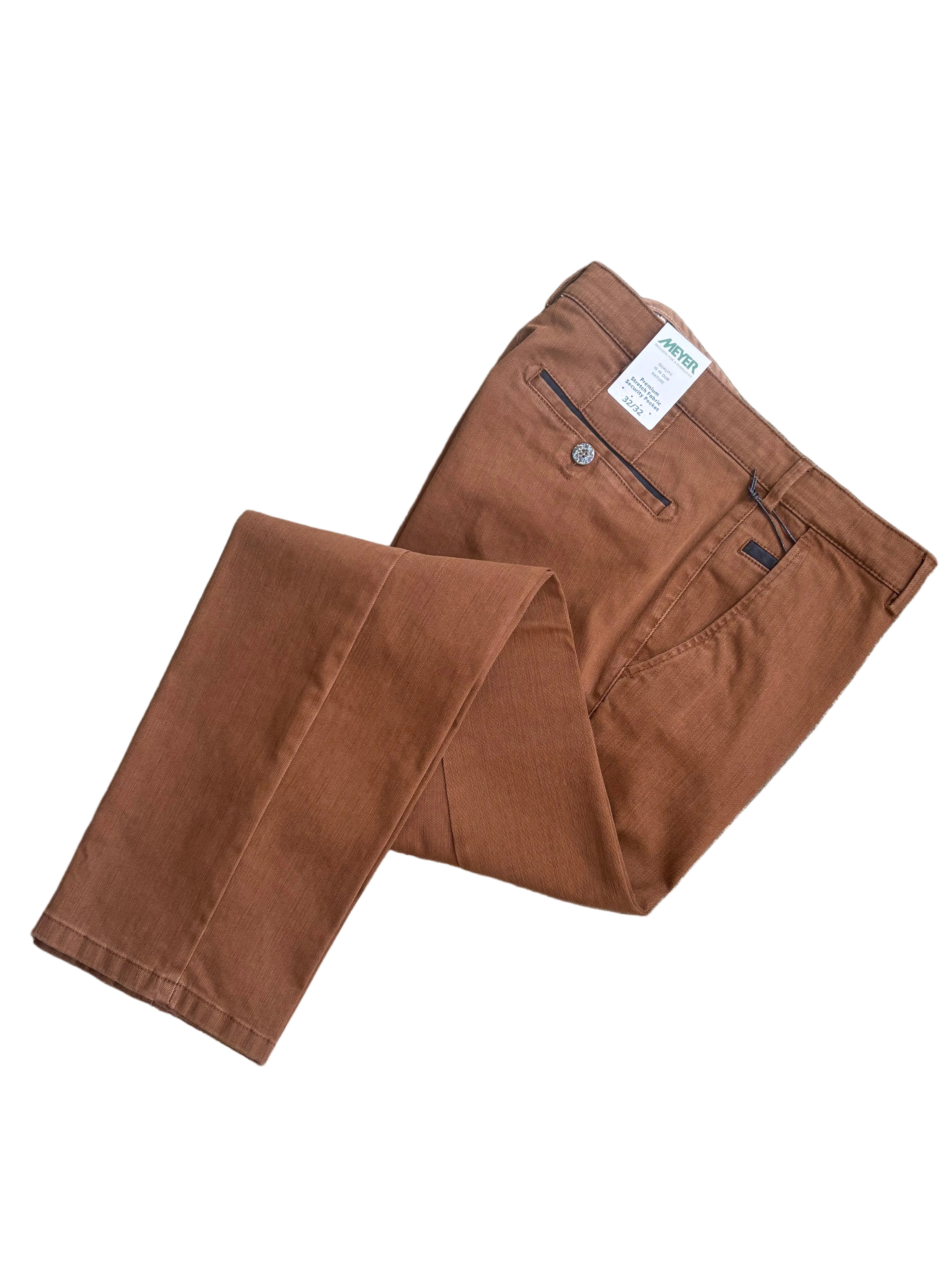 Meyer Roma 5616 Premium Stretch Trousers - Brown