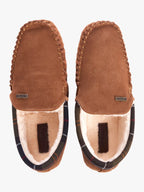 Barbour Monty Moccasin Slipper - Camel Suede