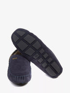 Barbour Monty Moccasin Slipper - Navy Suede