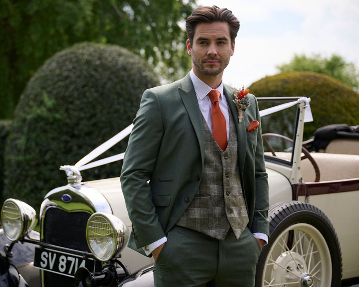 Green Flannel Lounge Suit