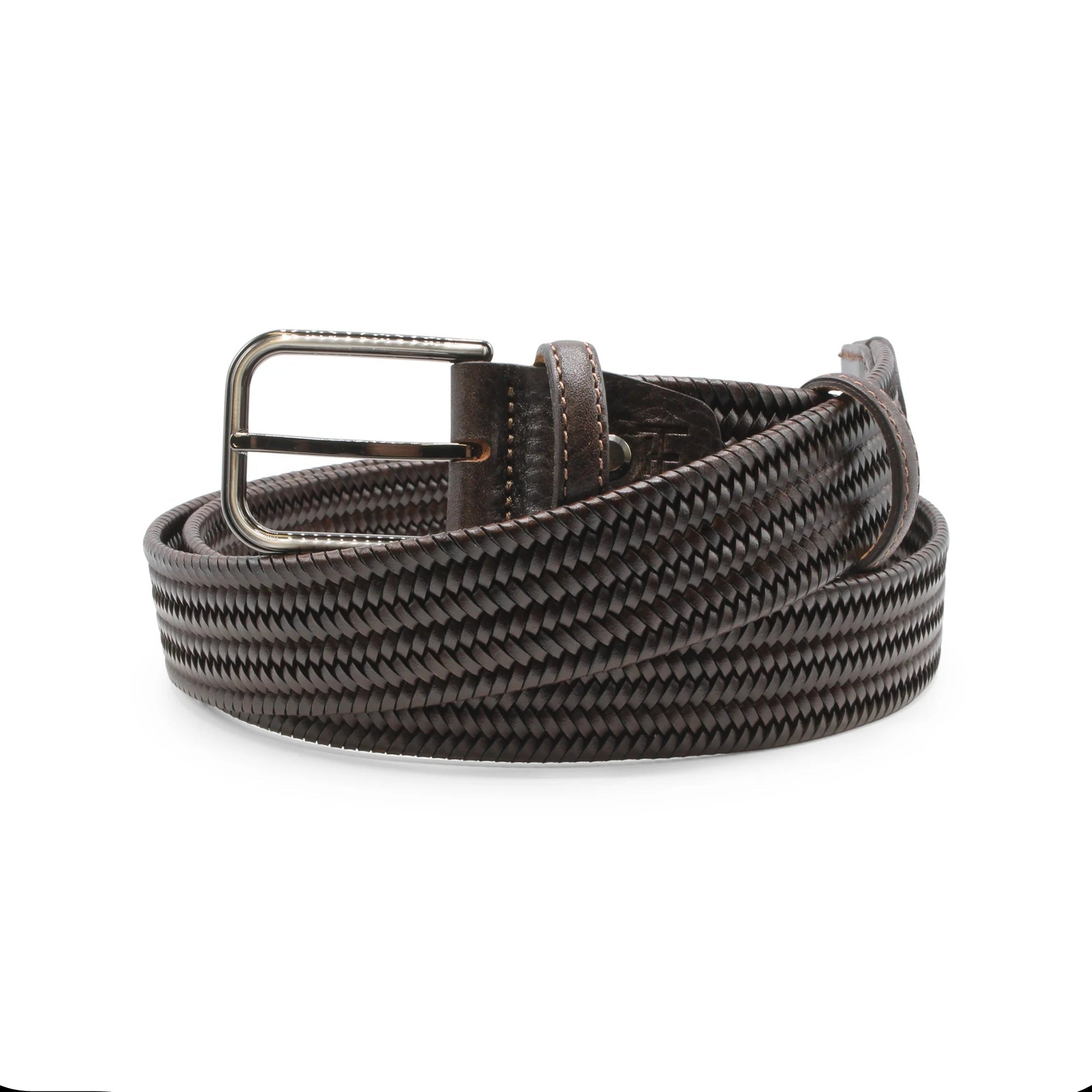 Huxley Tanner "Owens" Stretch Leather Handweave Belt